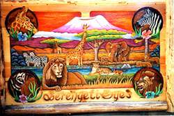 Serengeti Eyes carving